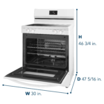 Insignia 30 in. Wide 4 Elements 5.3 Cu. Ft. Freestanding Electric Range with Dual-Size Burner and Storage Drawer - Image 7